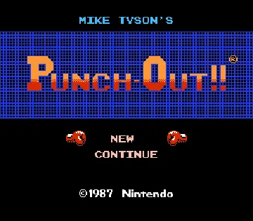 Mike Tyson's Punch-Out!! (Japan, USA) (En) (Rev 1) screen shot title